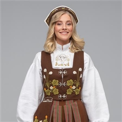 Bilde av Senja festdrakt brun vest